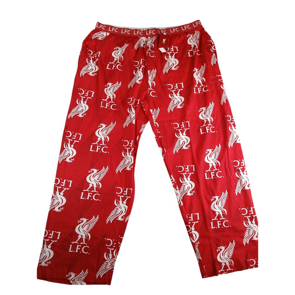 Liverpool Football Club Pajama Pants Mens 3XL Red Soccer Loungewear Fan NWT